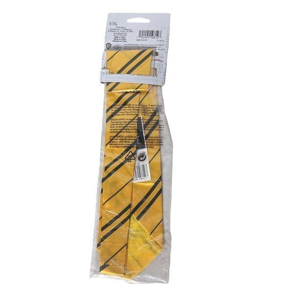 Disguise Harry Potter Hufflepuff Costume Yellow Tie - Picture 2 of 2